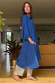 Made in Italy Paulo Pillow Cotton Sailor Dress Lapis Blue /9 =